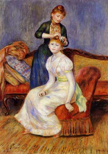 Painting Code#45989-Renoir, Pierre-Auguste - The Coiffure
