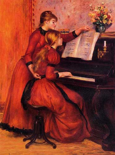 Painting Code#46000-Renoir, Pierre-Auguste - The Piano Lesson