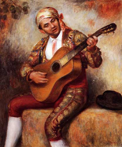 Painting Code#46002-Renoir, Pierre-Auguste - The Spanish Guitarist