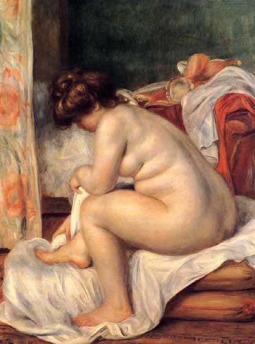 Painting Code#46009-Renoir, Pierre-Auguste - Woman After Bathing