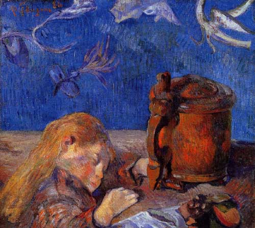Painting Code#46043-Gauguin, Paul - Clovis Gauguin Asleep