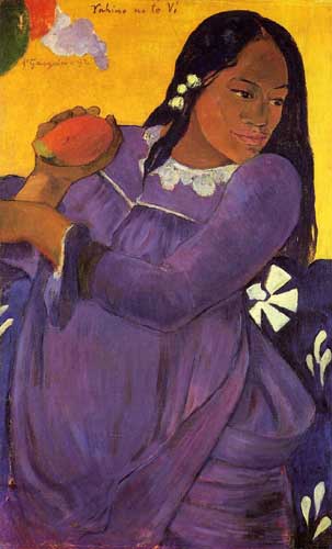 Painting Code#46054-Gauguin, Paul - Vahine no te vi (also known as Woman with a Mango)