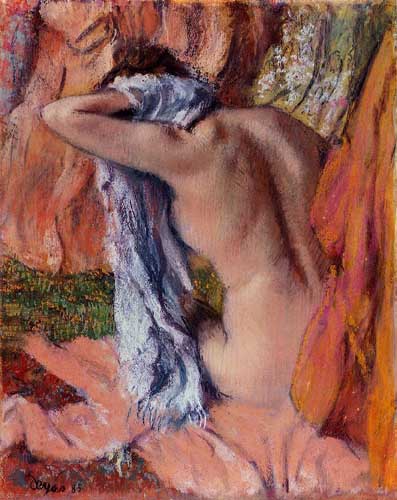 Painting Code#46079-Degas, Edgar - After the Bath