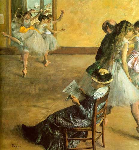 Painting Code#46084-Degas, Edgar - Ballet Class