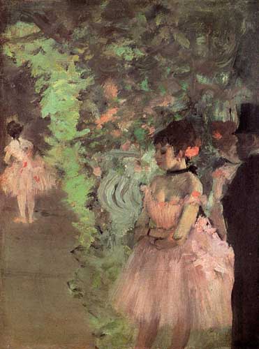 Painting Code#46097-Degas, Edgar - Dancers Backstage
