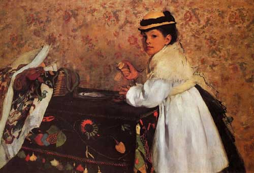 Painting Code#46100-Degas, Edgar - Hortense Valpin
