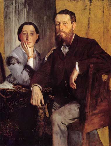 Painting Code#46114-Degas, Edgar - Edmond and Therese Morbilli