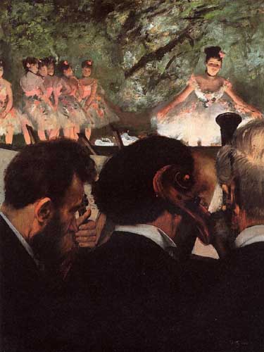 Painting Code#46126-Degas, Edgar - Musicians in the Orchestr