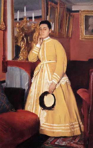 Painting Code#46131-Degas, Edgar - Portrait of Madame Edmondo Morbilli, nee Therese De Gas
