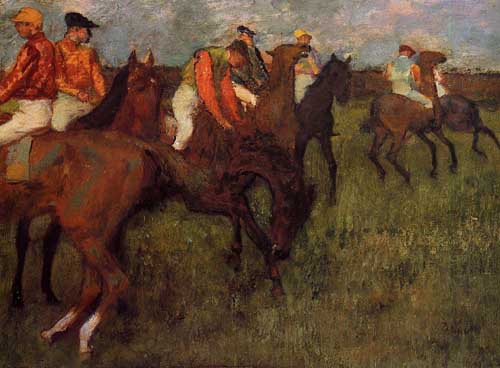 Painting Code#46133-Degas, Edgar - Jockeys