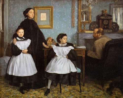 Painting Code#46142-Degas, Edgar - The Bellelli Family