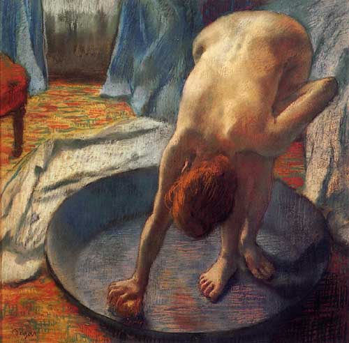 Painting Code#46149-Degas, Edgar - The Tub