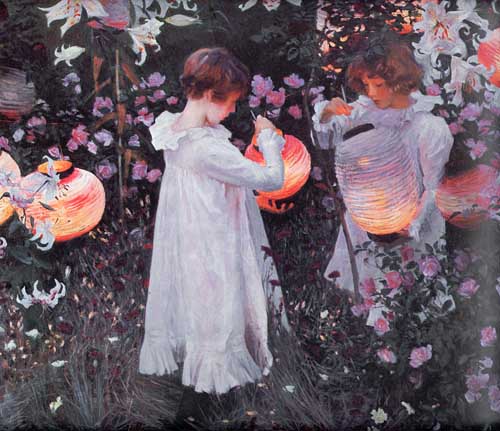 Painting Code#46201-Sargent, John Singer - Carnation, Lily, Lily, Rose