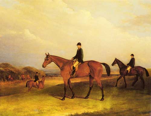 Painting Code#5269-Ferneley, Snr., John(UK): A Jockey On A Chestnut Hunter