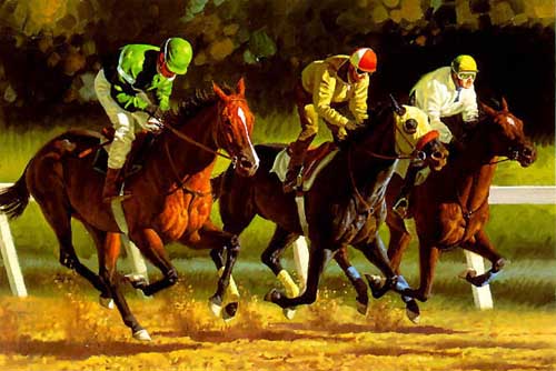 Painting Code#5479-Racing Horse