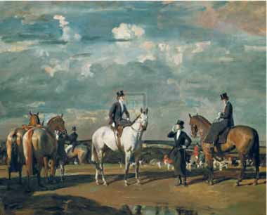 Painting Code#5826-Munnings, Sir Alfred James(UK) - Why Weren&#039;t You Out Yesterday