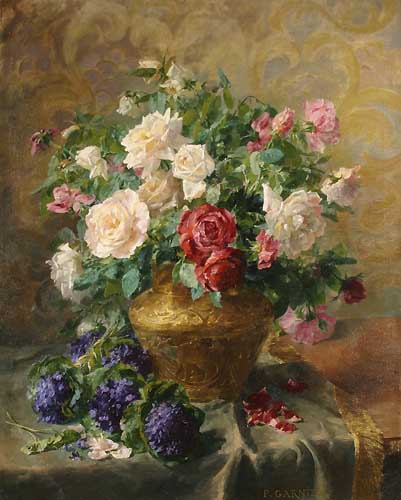 Painting Code#6198-Pierre Garnier: Roses