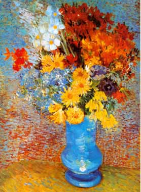 Painting Code#6360-Vincent Van Gogh - Vase of Flowers
