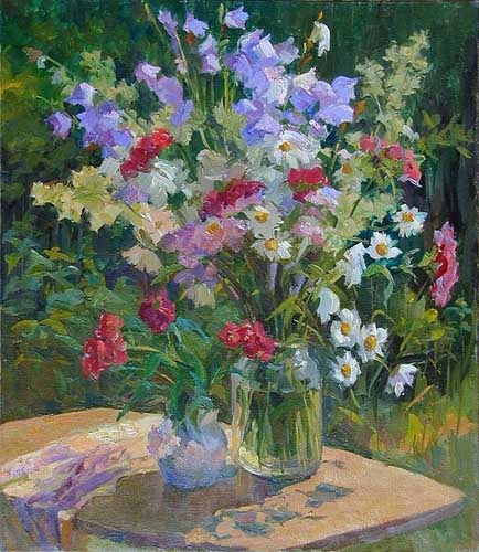 Painting Code#6423-Kuznetsov - Field flowers