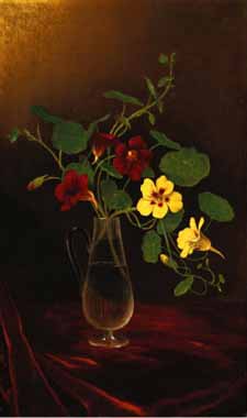 Painting Code#6471-David Blythe - Nasturtiums in a Vase