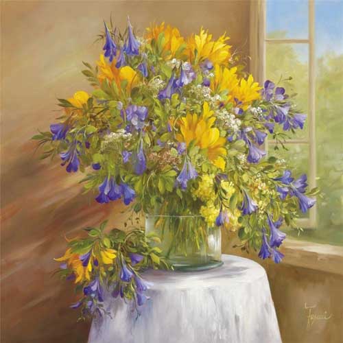 Painting Code#6546-Fasani - Flowers in a Vase
