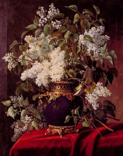 Painting Code#6575-Jean Capeinick - White Lilacs