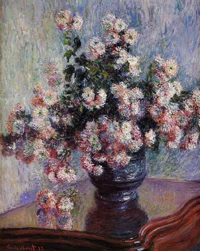 Painting Code#6744-Monet, Claude - Chrysanthemums 
