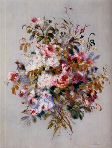 Painting Code#6748-Renoir, Pierre-Auguste - A Bouquet of Roses