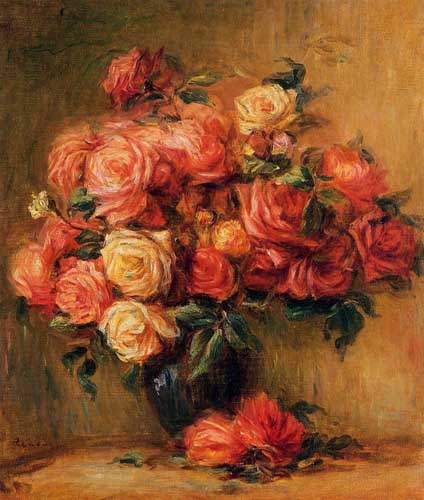 Painting Code#6755-Renoir, Pierre-Auguste - Bouquet of Roses