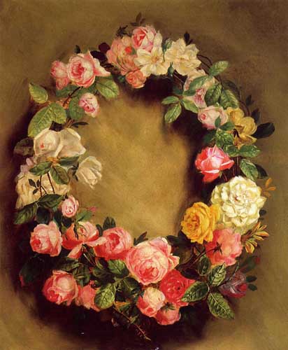 Painting Code#6758-Renoir, Pierre-Auguste - Crown of Roses