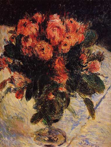 Painting Code#6766-Renoir, Pierre-Auguste - Roses