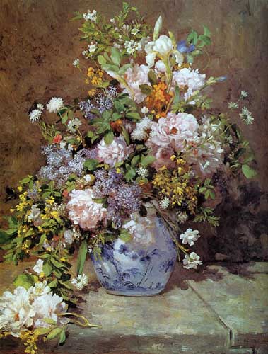 Painting Code#6772-Renoir, Pierre-Auguste - Spring Bouquet