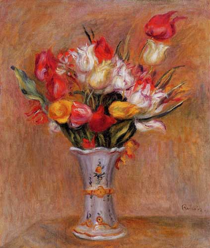 Painting Code#6774-Renoir, Pierre-Auguste - Tulips