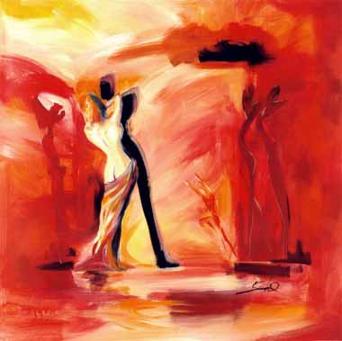 Painting Code#70077-Romance in Red 