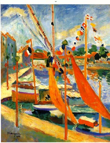 Painting Code#7013-Manguin, Henri(France): El catorce de julio en Saint-Tropez