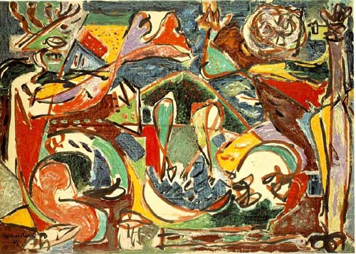 Painting Code#7015-Jackson Pollock - The Key 
