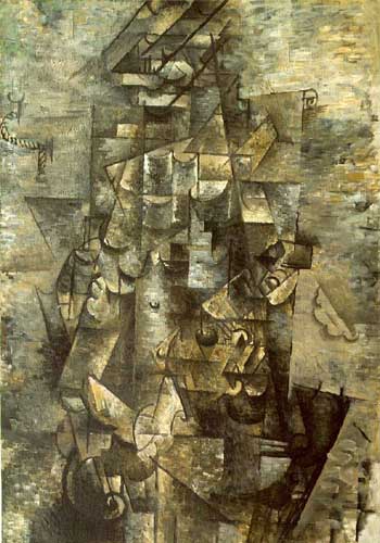 Painting Code#7021-Braque, Georges: Man with a Guitar