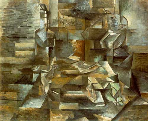 Painting Code#7022-Braque, Georges - Bottle and Fishes