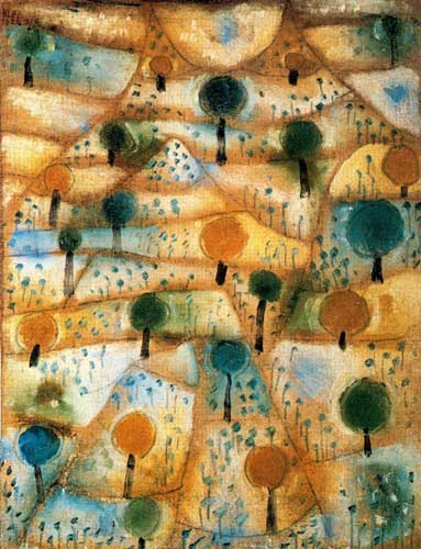 Painting Code#70245-Klee, Paul  - Small Rhythmic Landscape