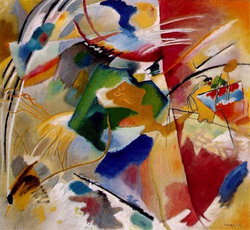 Painting Code#70584-Kandinsky, Wassily - Painting with Green Center