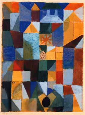 Painting Code#70587-Klee, Paul - Cityscape with Yellow Window
