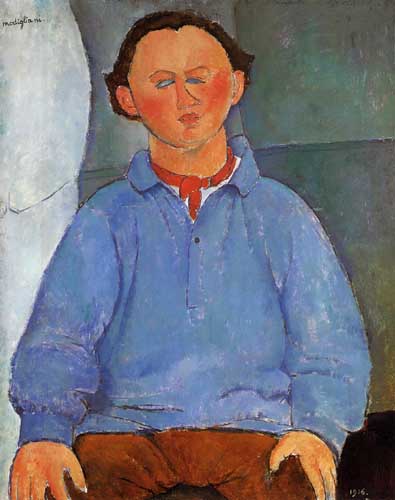 Painting Code#70811-Modigliani, Amedeo - Portrait of Oscar Meistchaninoff