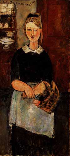 Painting Code#70815-Modigliani, Amedeo - The Pretty Housewife