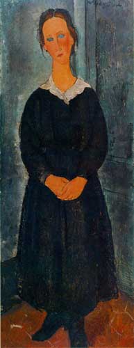 Painting Code#70816-Modigliani, Amedeo - The Servant Girl