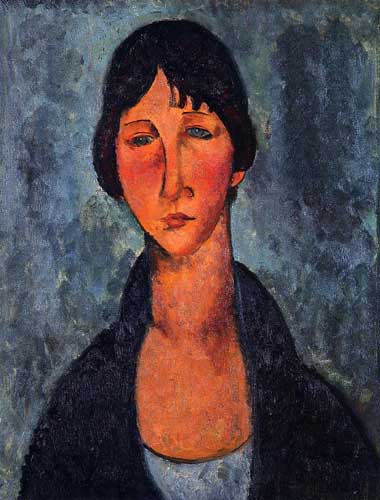 Painting Code#70841-Modigliani, Amedeo - The Blue Blouse