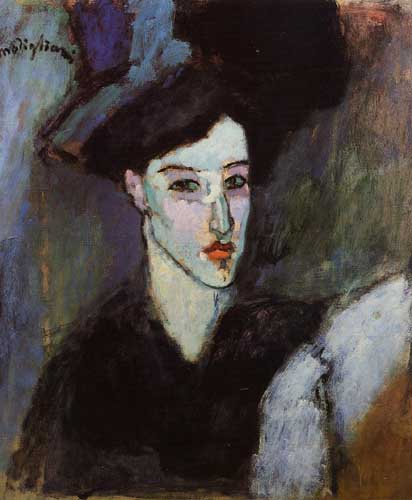 Painting Code#70843-Modigliani, Amedeo - The Jewish Woman