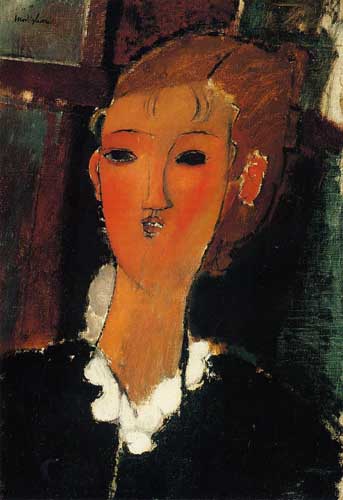Painting Code#70858-Modigliani, Amedeo - Young Woman with a Small Ruff