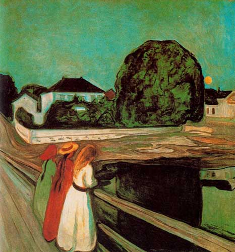 Painting Code#70885-Munch, Edvard - At the Bridge