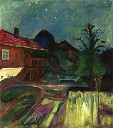 Painting Code#70898-Munch, Edvard - Summer Night, Asgardstrand