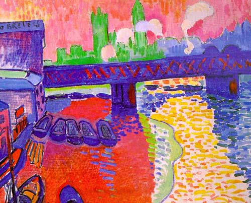 Painting Code#7116-Andre Derain(France): Waterloo Bridge
